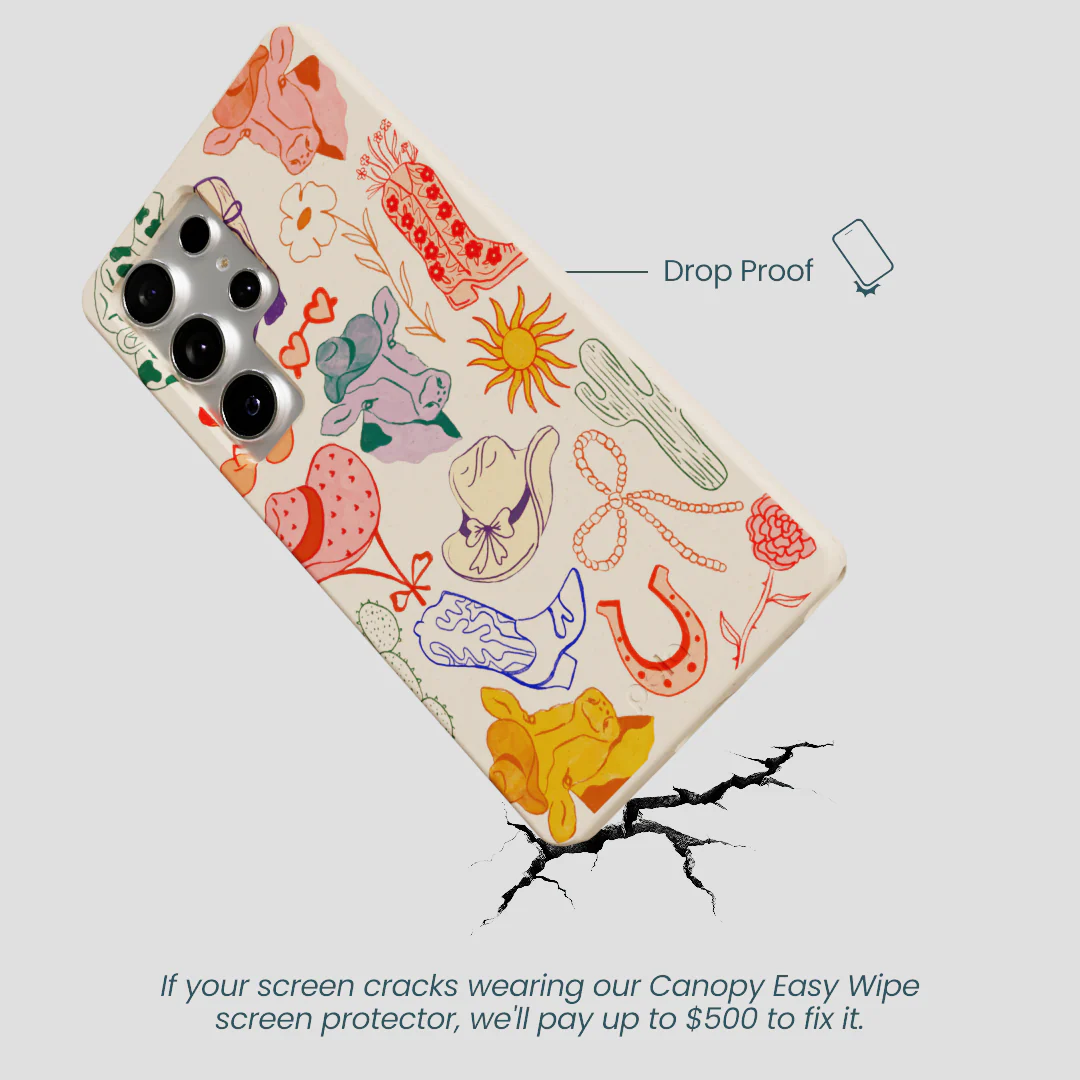 Seashell Retro Rodeo Samsung Galaxy S25 Ultra Case - Image 5