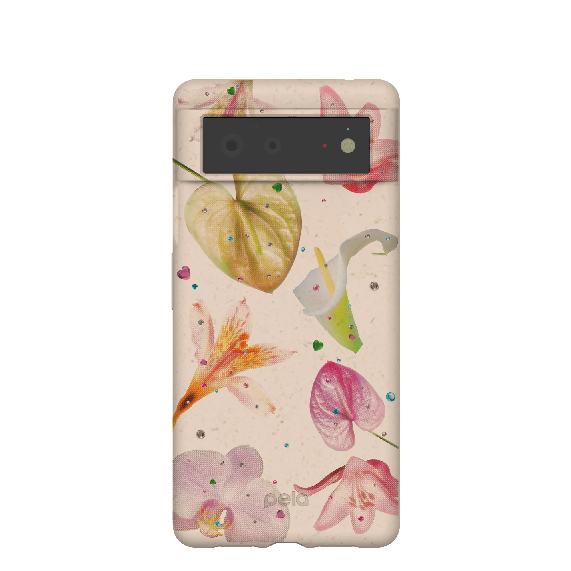 Seashell Rhinestone Bouquet Google Pixel 6 Case