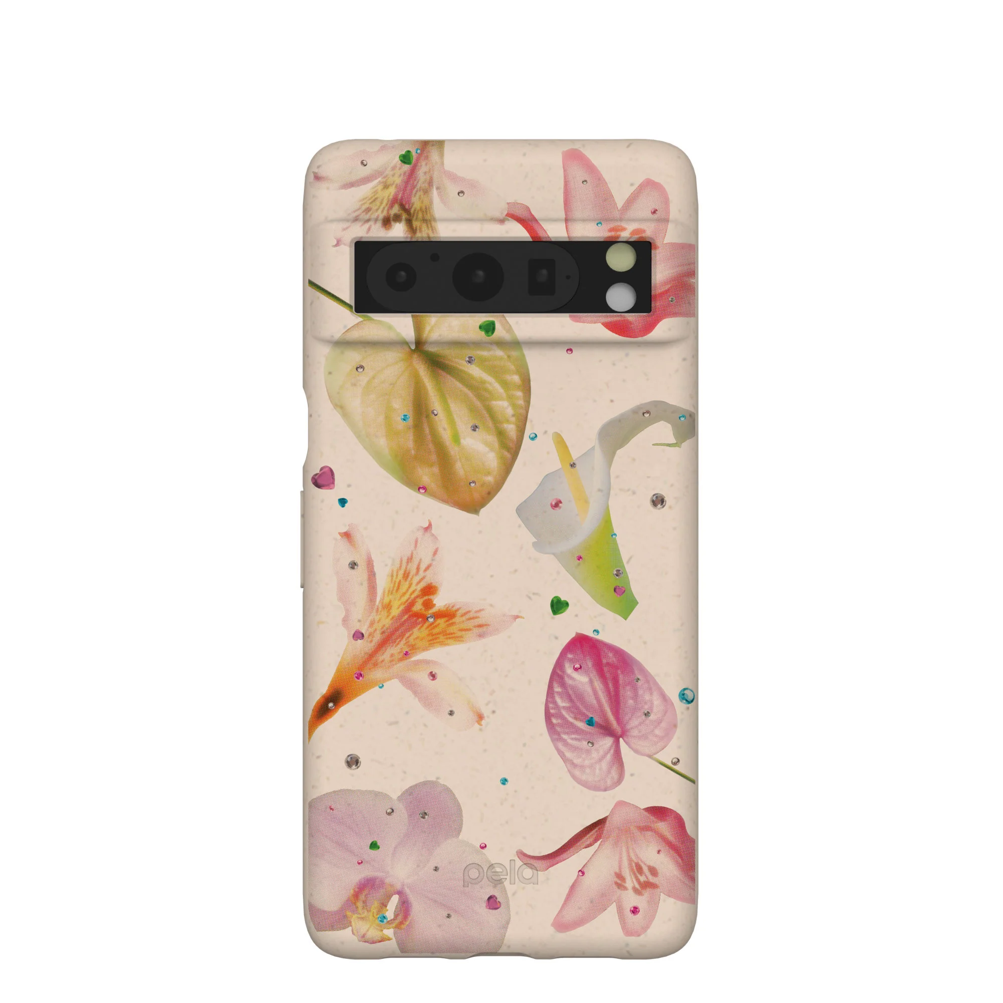 Seashell Rhinestone Bouquet Google Pixel 8 Pro Case