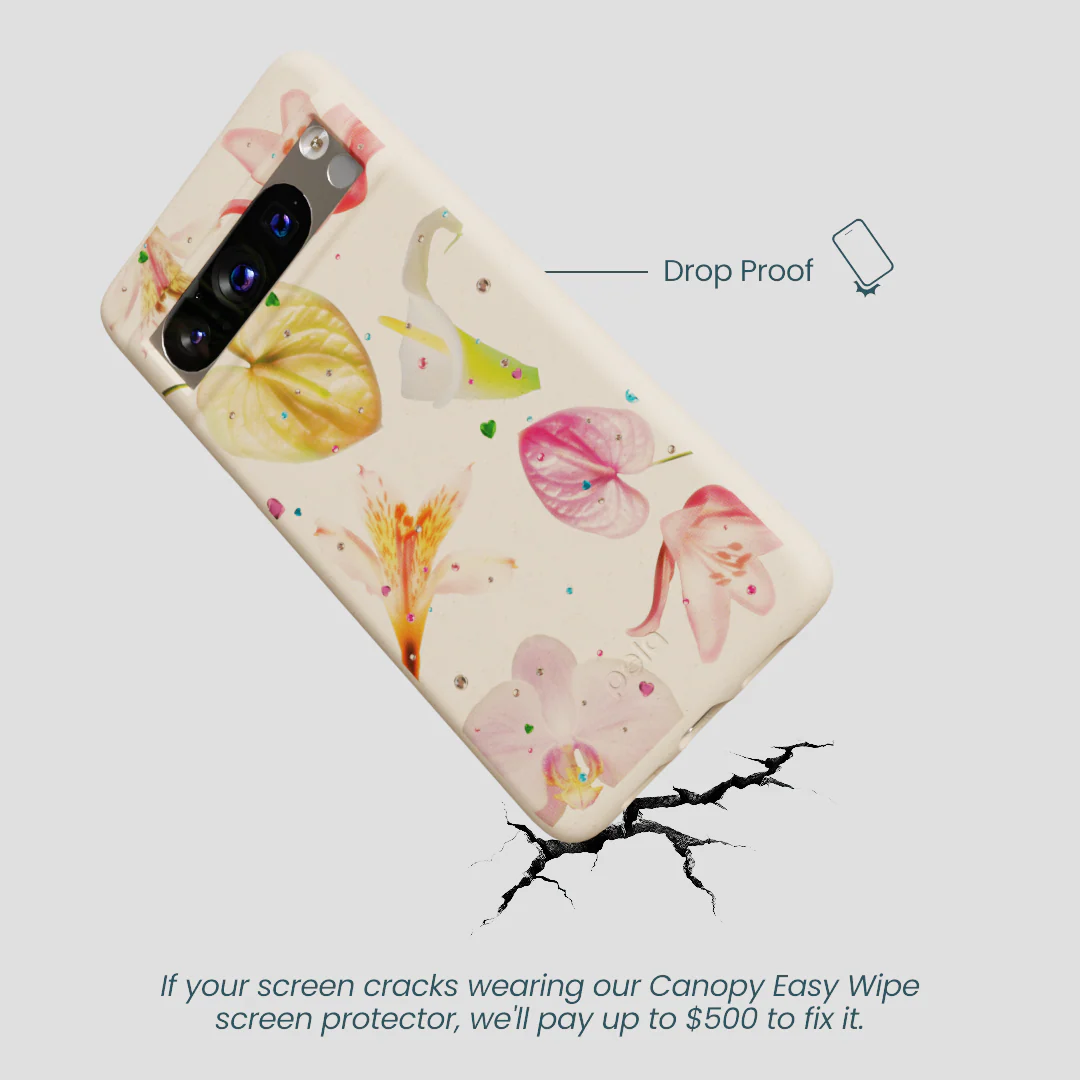 Seashell Rhinestone Bouquet Google Pixel 8 Pro Case - Image 4