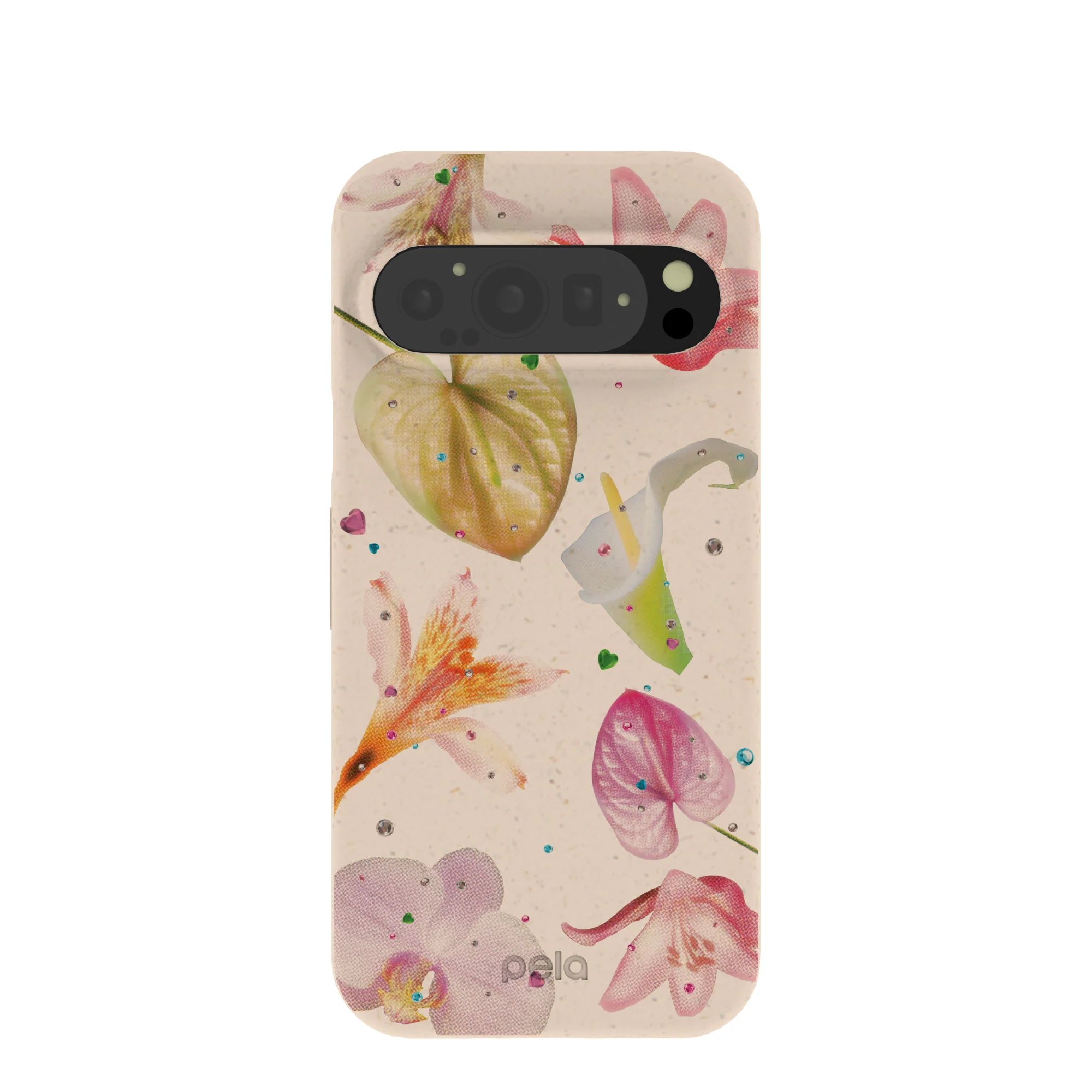 Seashell Rhinestone Bouquet Google Pixel 9/9 Pro Case