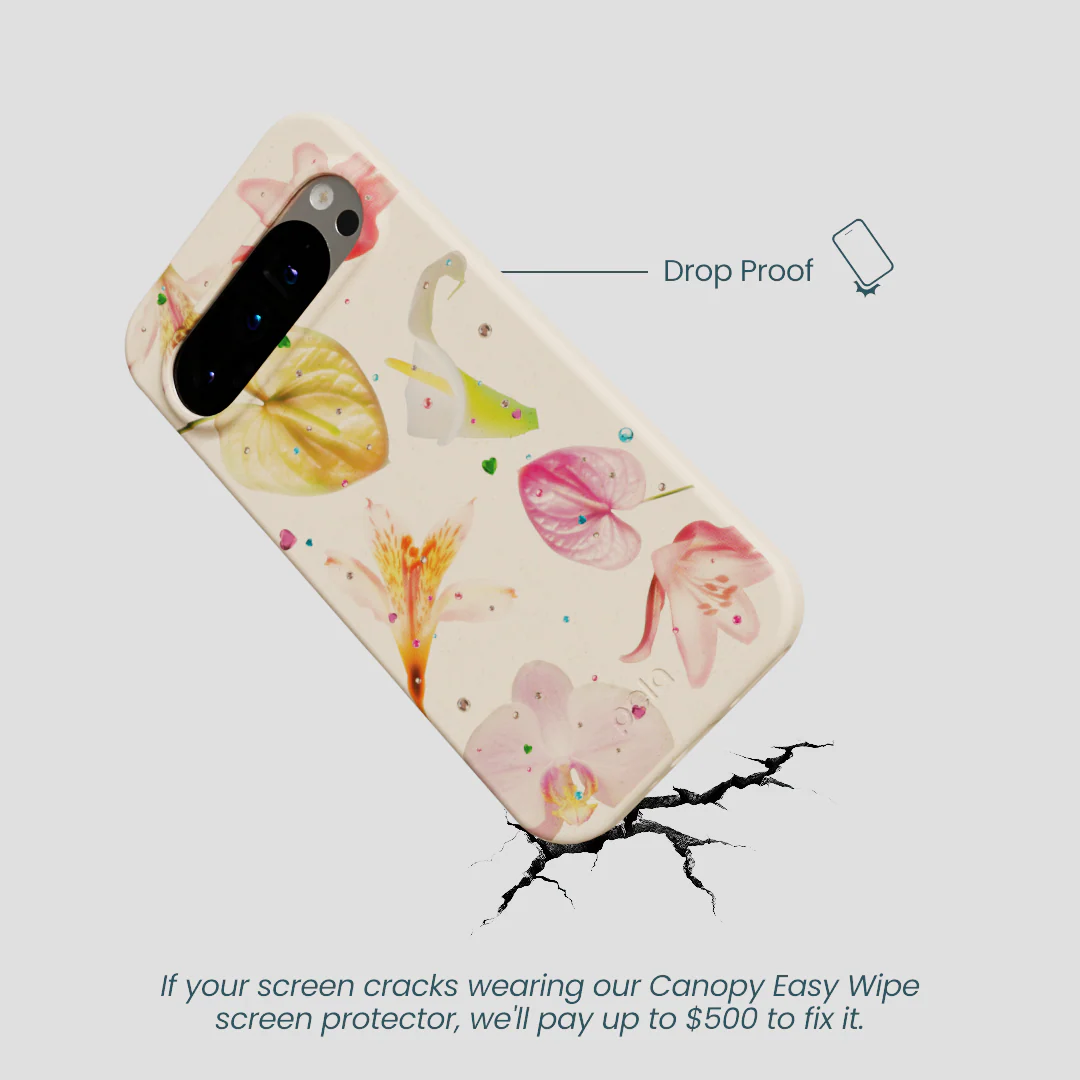 Seashell Rhinestone Bouquet Google Pixel 9/9 Pro Case - Image 5