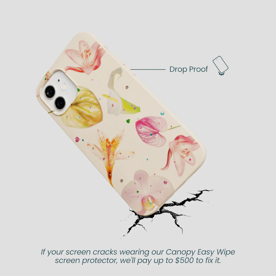Seashell Rhinestone Bouquet iPhone 12/ iPhone 12 Pro Case - Image 5