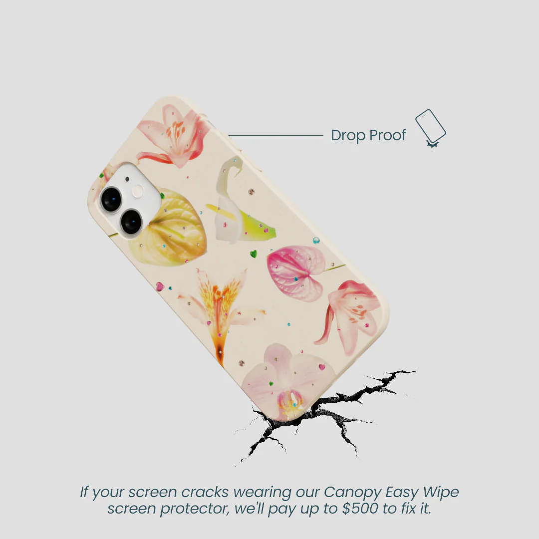 Seashell Rhinestone Bouquet iPhone 12 Mini Case - Image 5