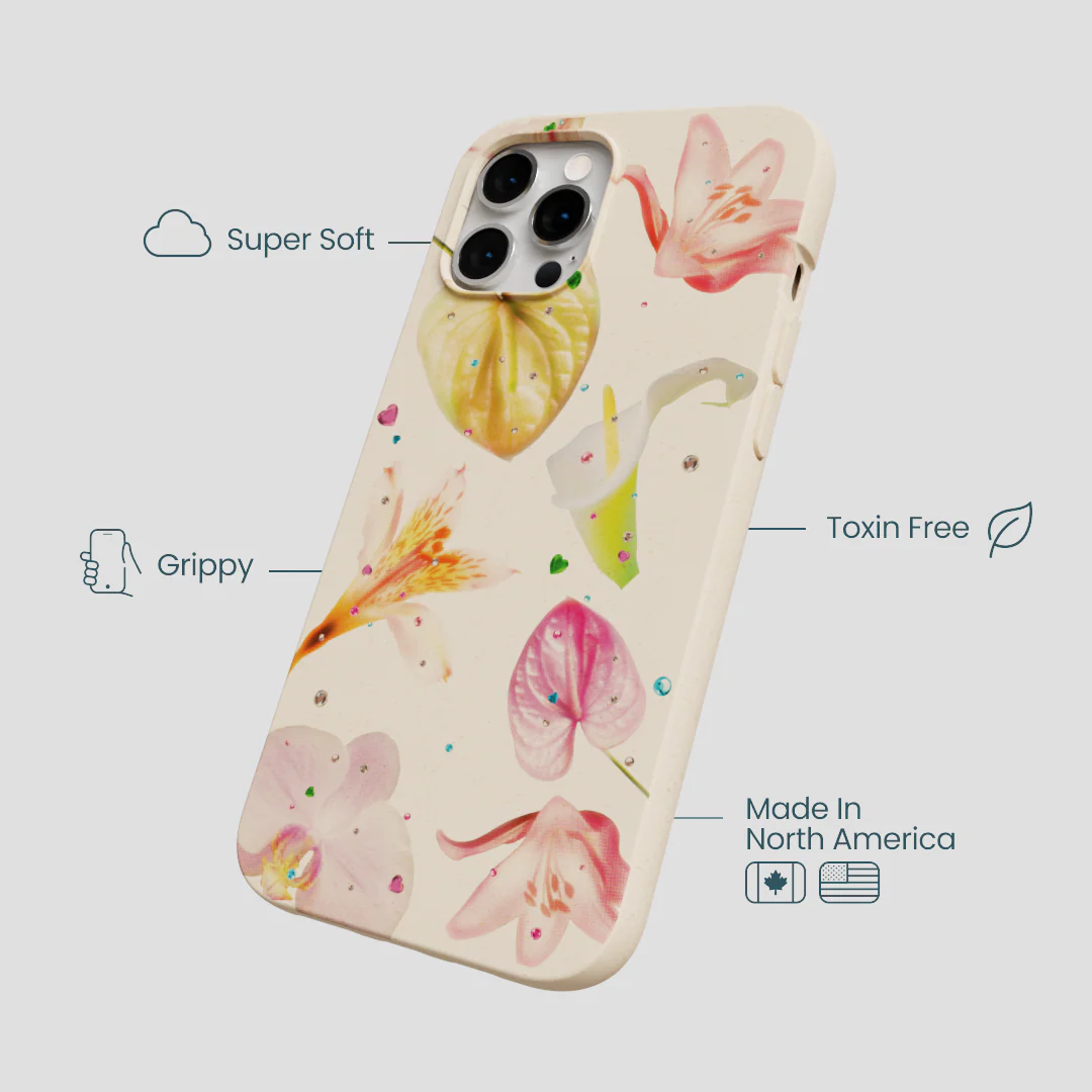 Seashell Rhinestone Bouquet iPhone 12 Pro Max Case - Image 4
