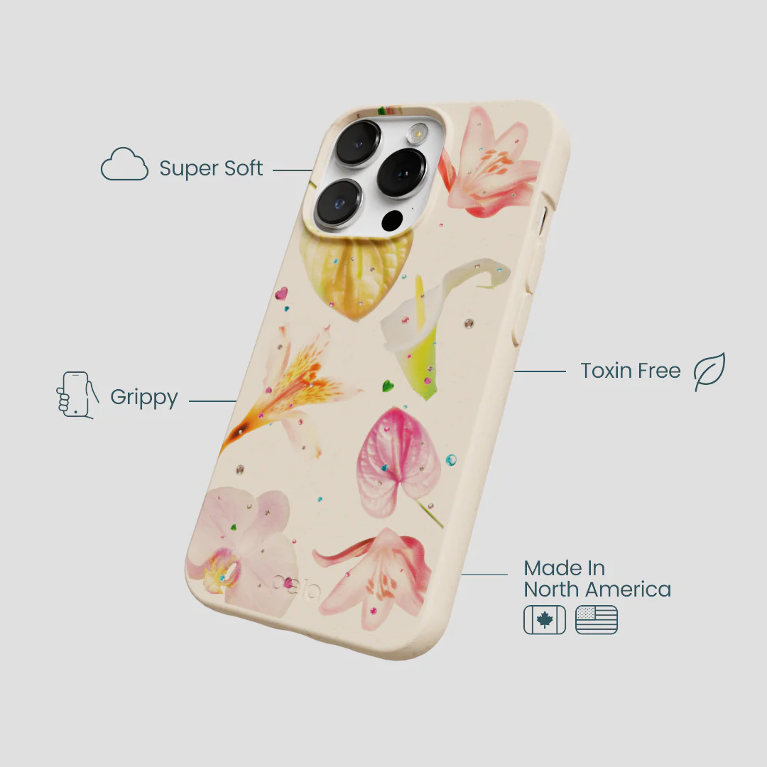 Seashell Rhinestone Bouquet iPhone 13 Pro Case - Image 4