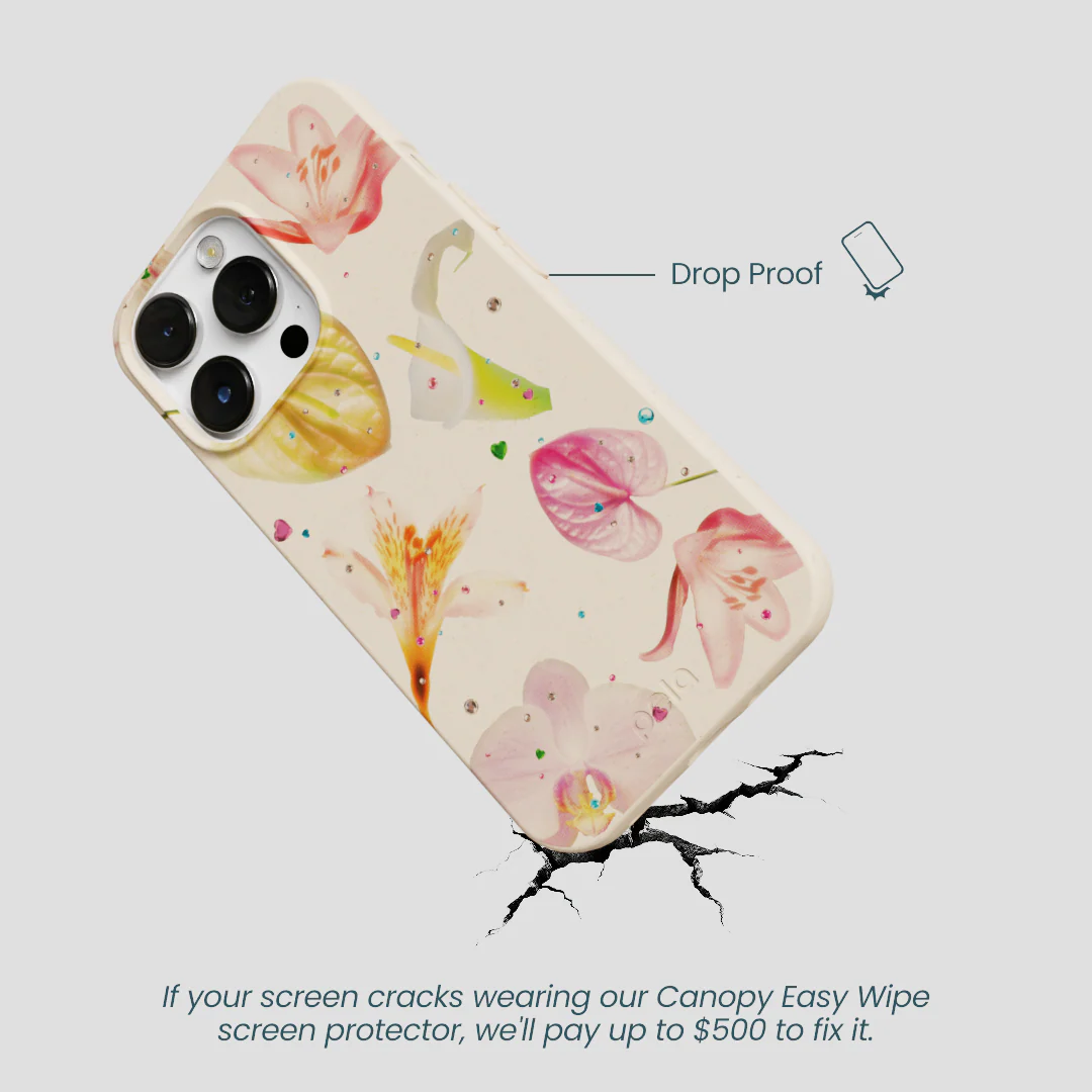 Seashell Rhinestone Bouquet iPhone 13 Pro Max Case - Image 5