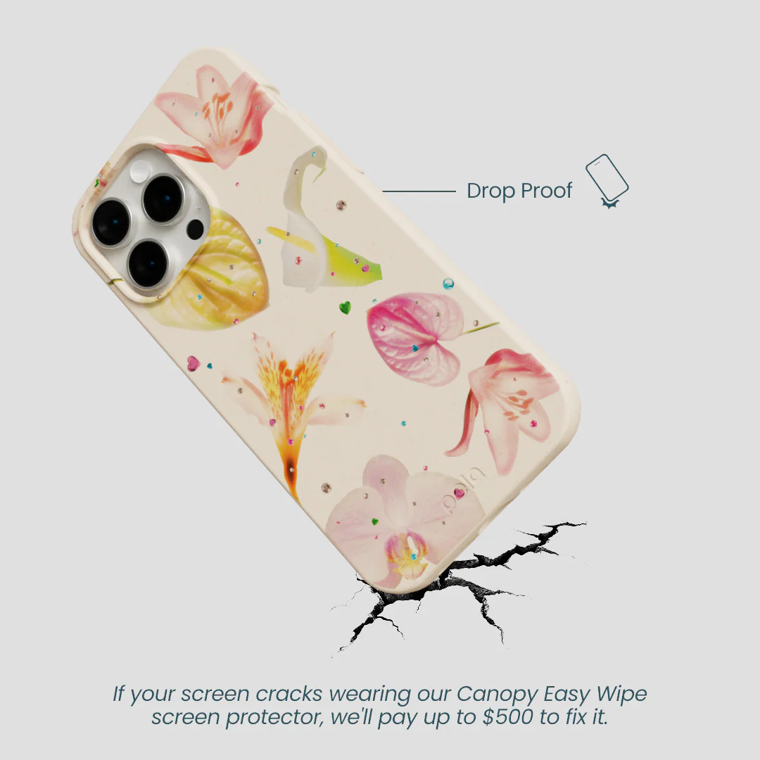 Seashell Rhinestone Bouquet iPhone 15 Pro Max Case - Image 5