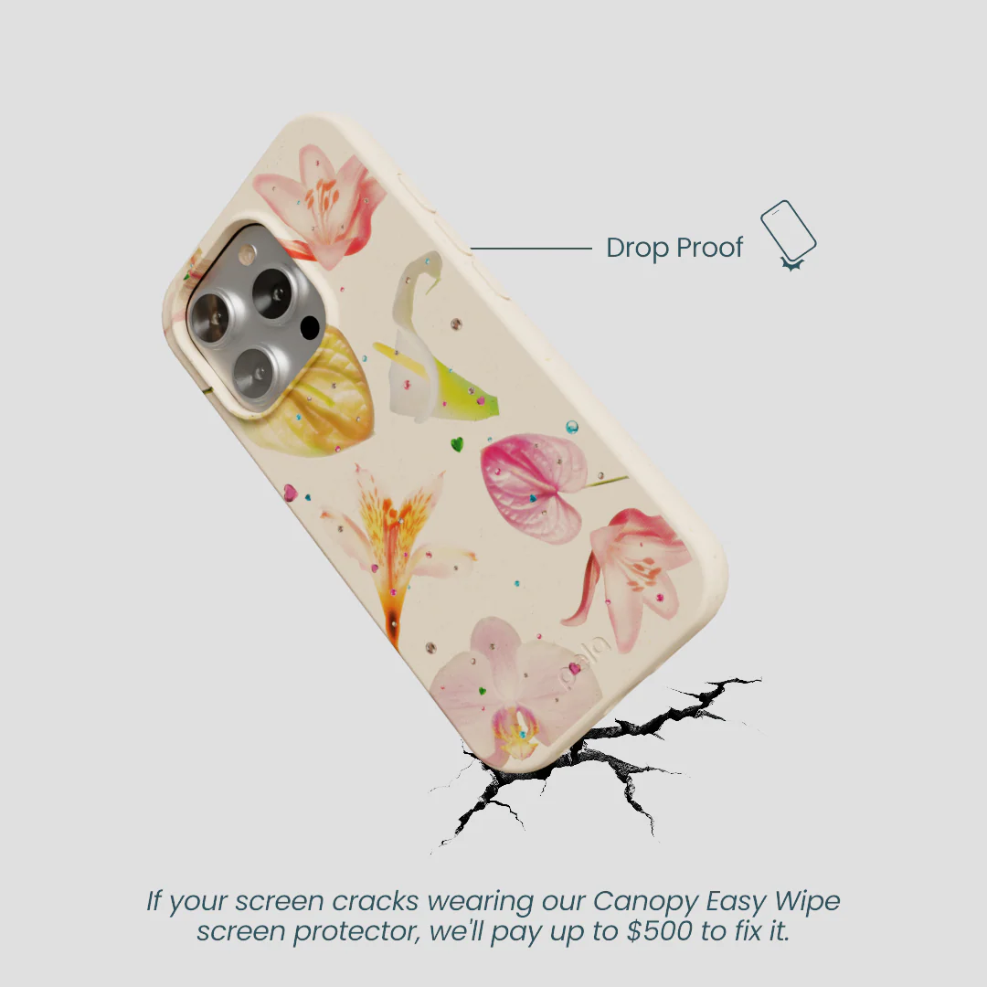 Seashell Rhinestone Bouquet iPhone 16 Pro Case - Image 5