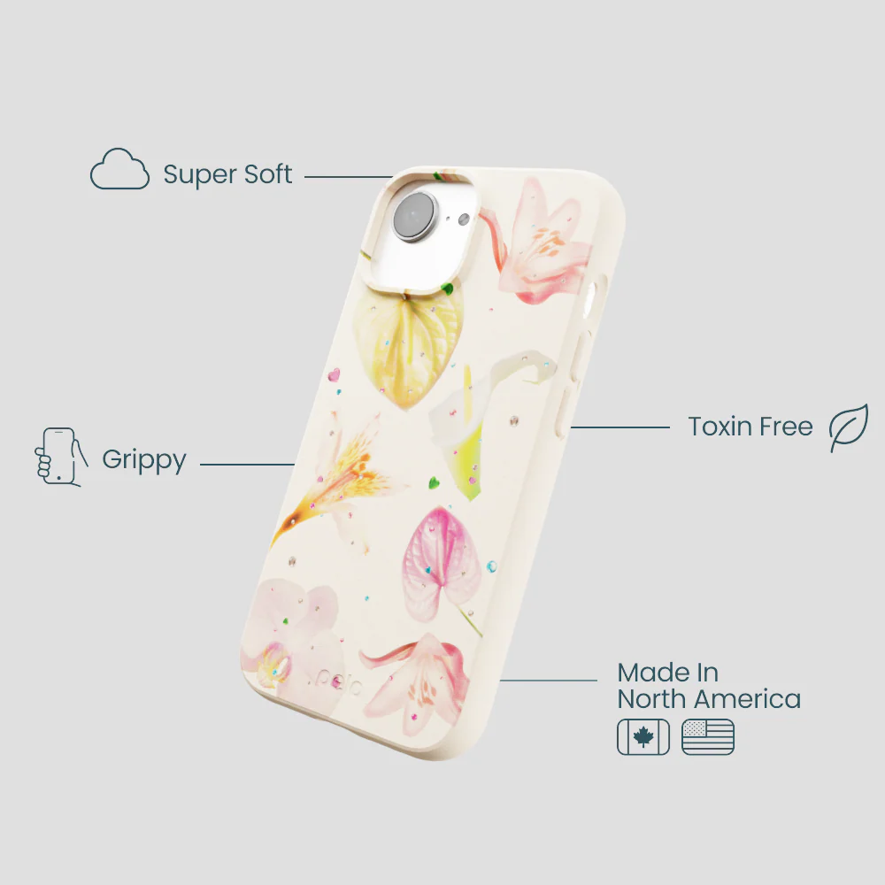 Seashell Rhinestone Bouquet iPhone 16e/17e Case - Image 4