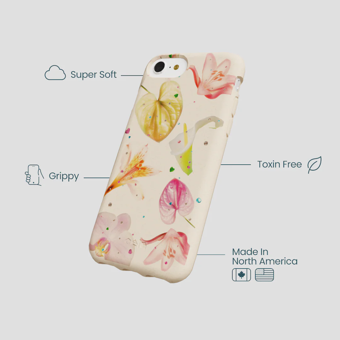 Seashell Rhinestone Bouquet iPhone 6/6s/7/8/SE Case - Image 4