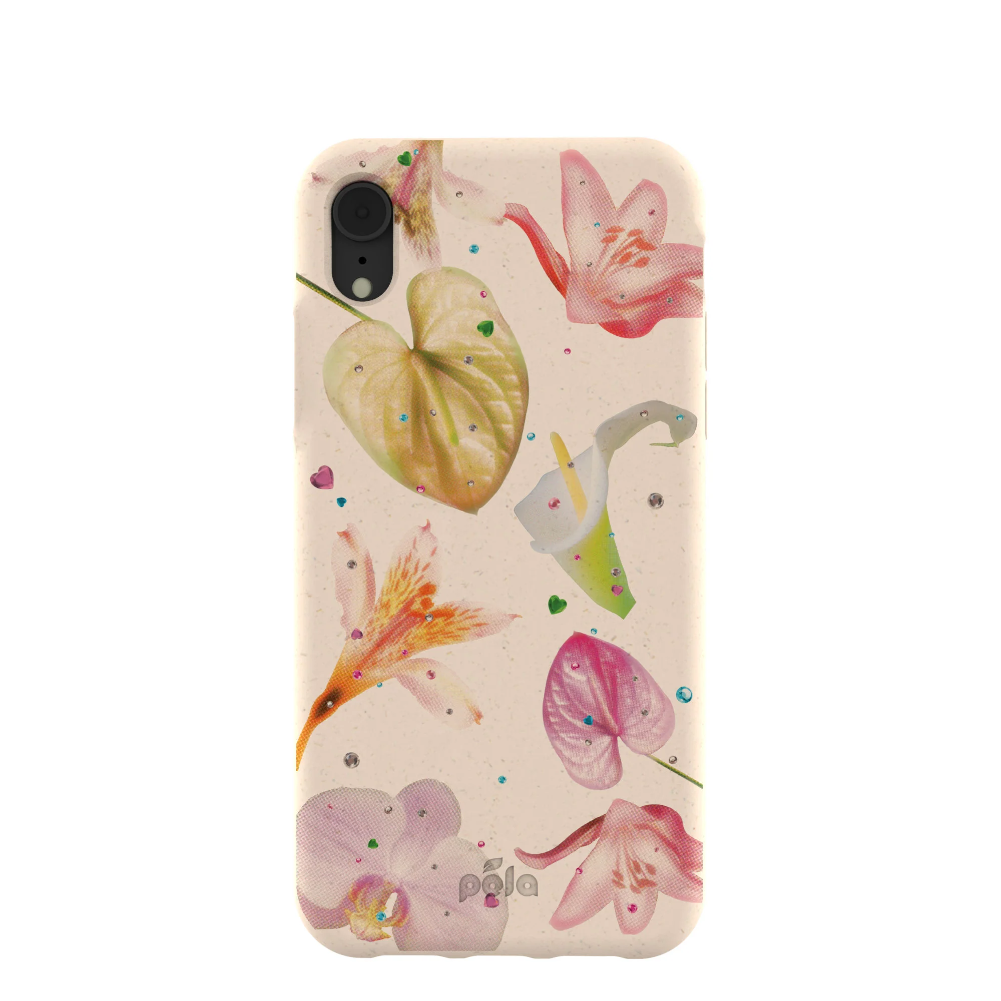 Seashell Rhinestone Bouquet iPhone XR Case