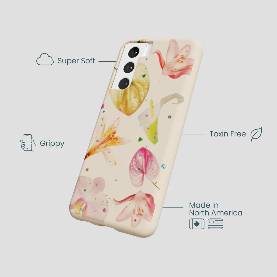 Seashell Rhinestone Bouquet Samsung Galaxy S21 Case - Image 4