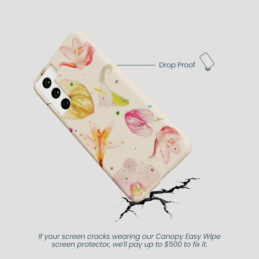 Seashell Rhinestone Bouquet Samsung Galaxy S21 Case - Image 5