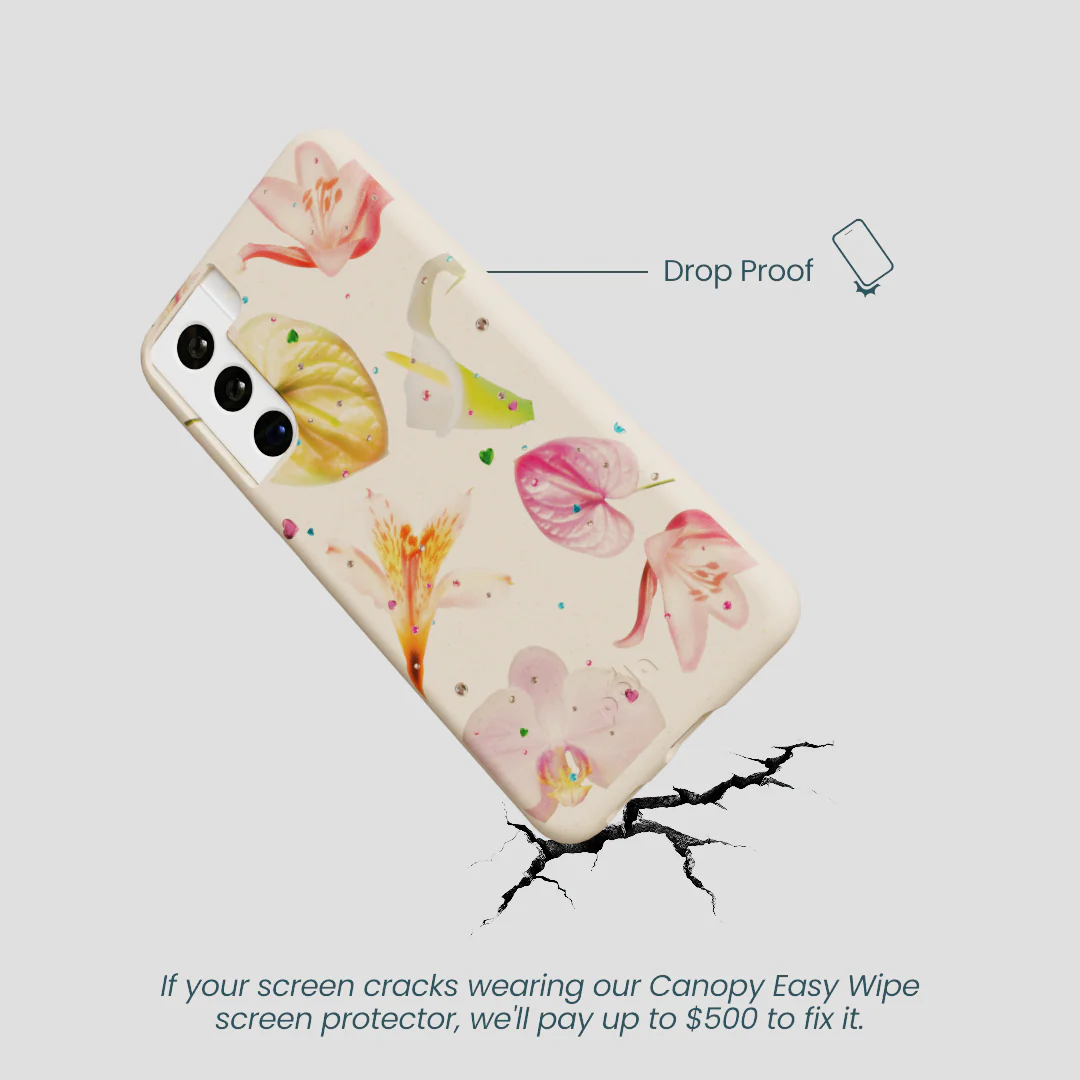 Seashell Rhinestone Bouquet Samsung Galaxy S22 Case - Image 5