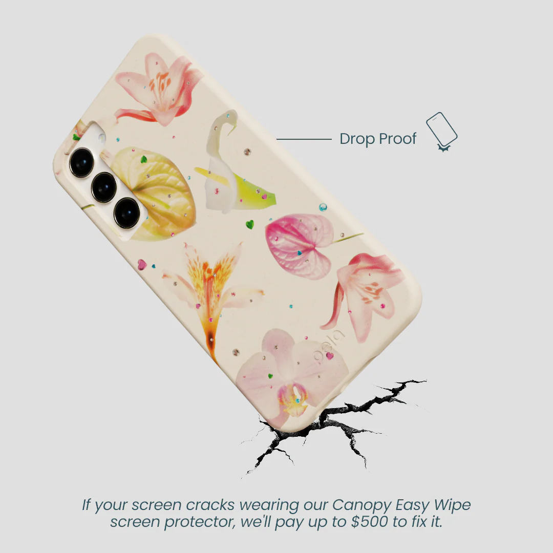 Seashell Rhinestone Bouquet Samsung Galaxy S23+(Plus) Case - Image 5