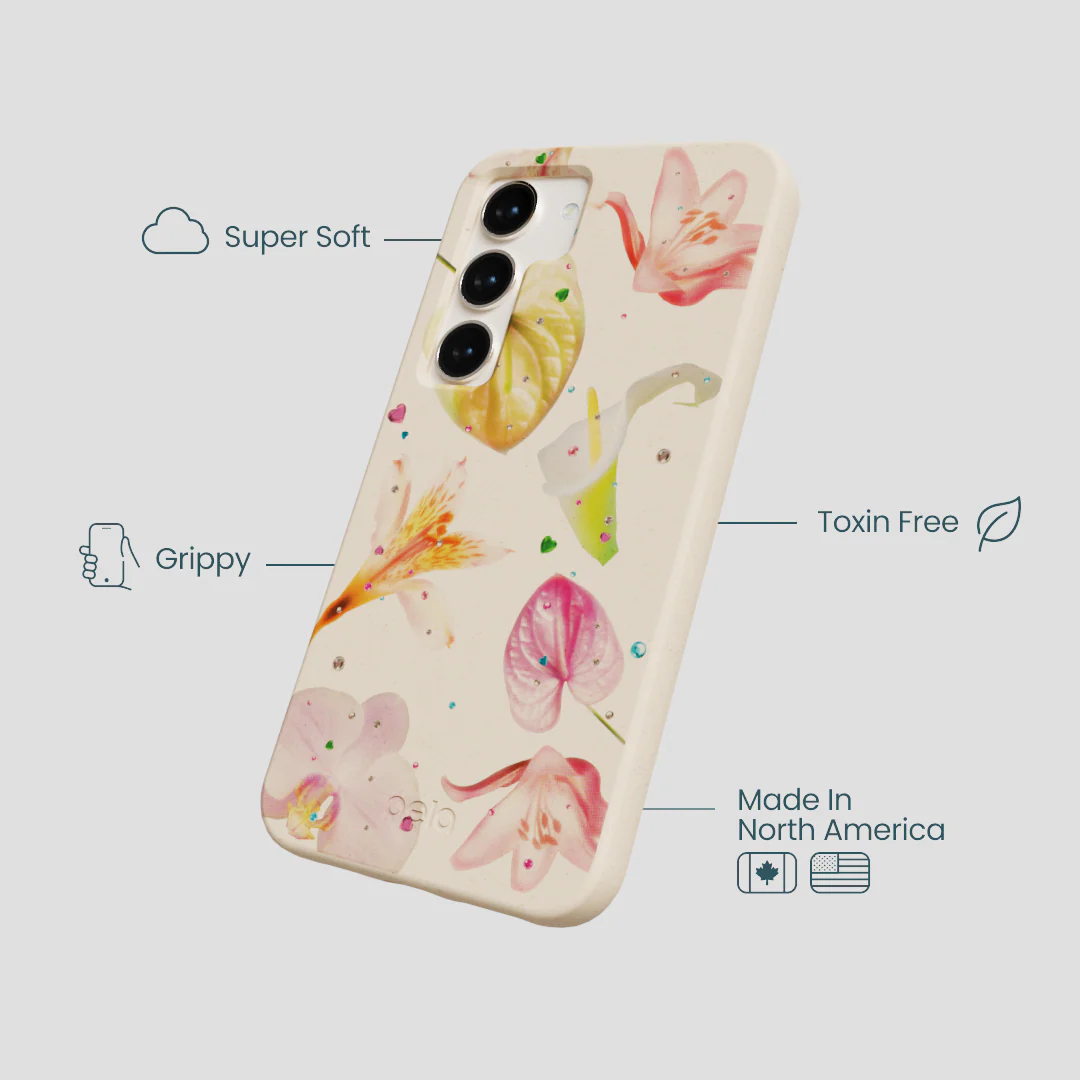 Seashell Rhinestone Bouquet Samsung Galaxy S24 Case - Image 4