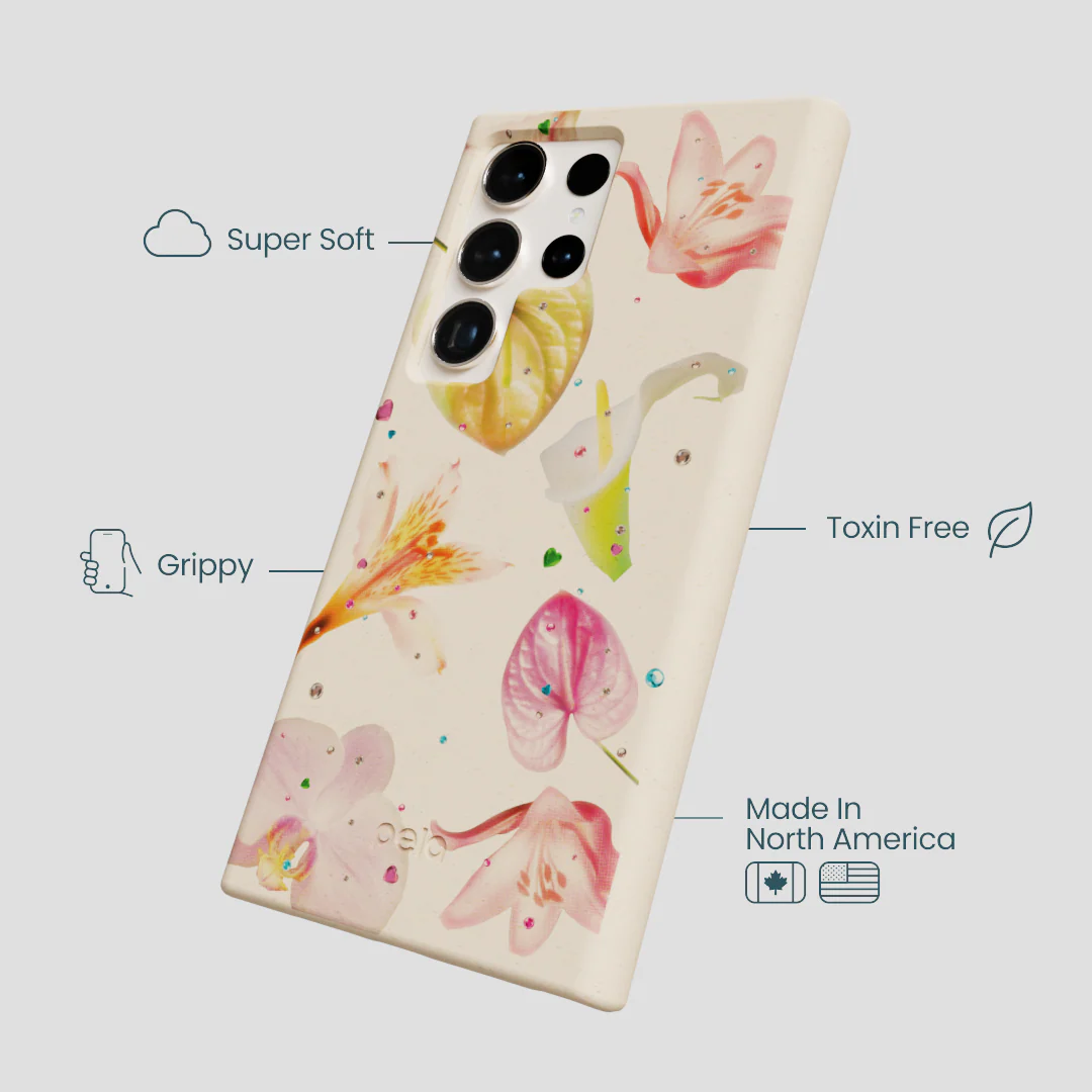 Seashell Rhinestone Bouquet Samsung Galaxy S24 Ultra Case - Image 4