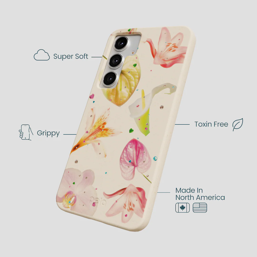 Seashell Rhinestone Bouquet Samsung Galaxy S25+(Plus) Case - Image 4