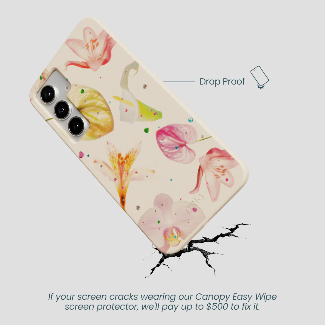 Seashell Rhinestone Bouquet Samsung Galaxy S25+(Plus) Case - Image 5