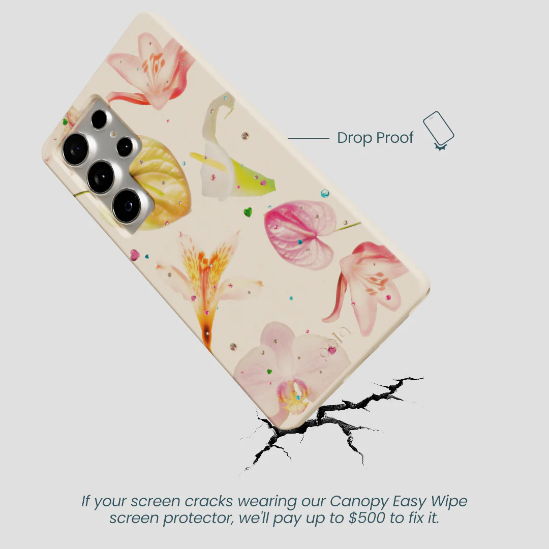 Seashell Rhinestone Bouquet Samsung Galaxy S25 Ultra Case - Image 5