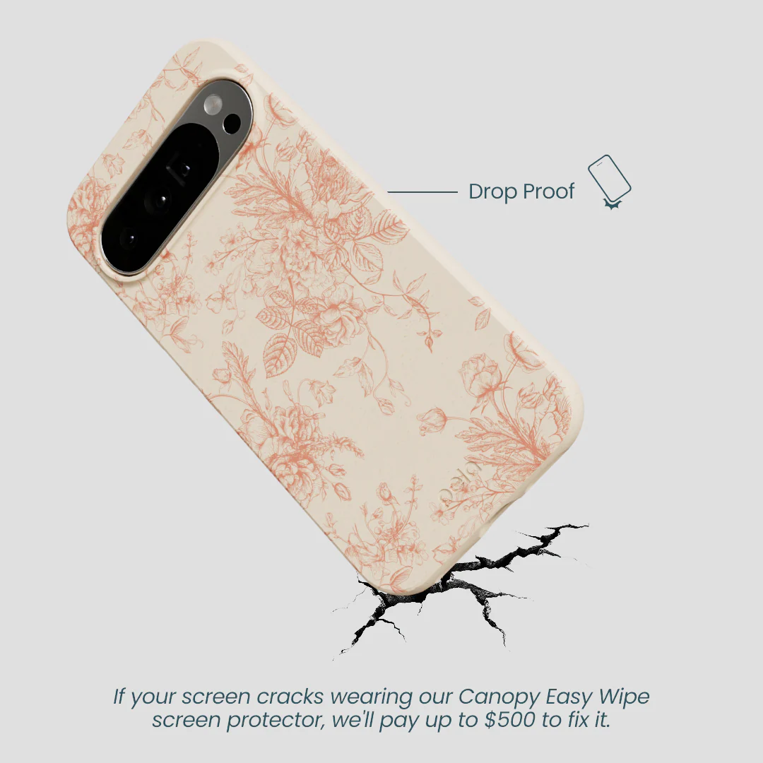 Seashell Rococo Bouquets Google Pixel 10 Pro XL Case - Image 5