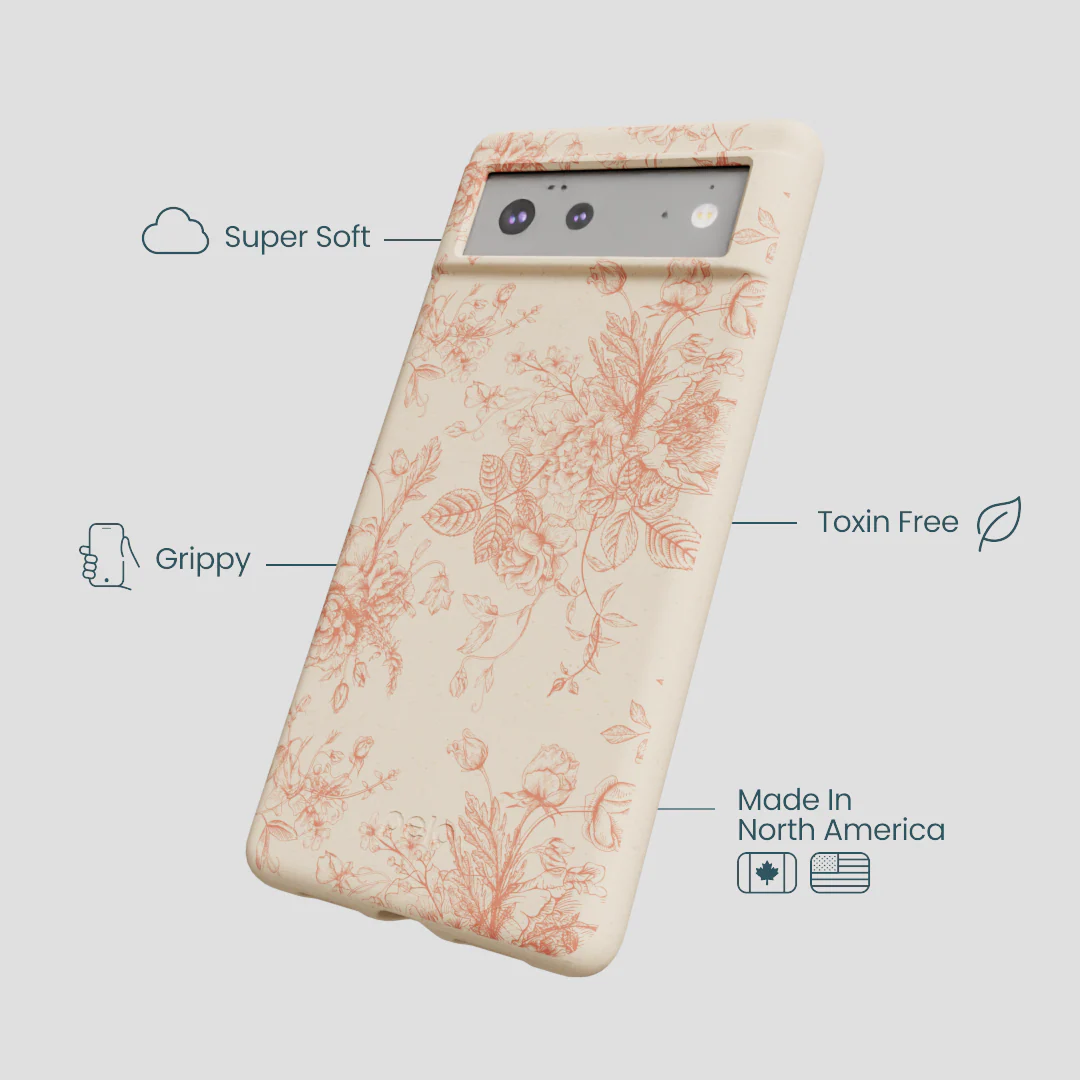 Seashell Rococo Bouquets Google Pixel 6a Case - Image 4