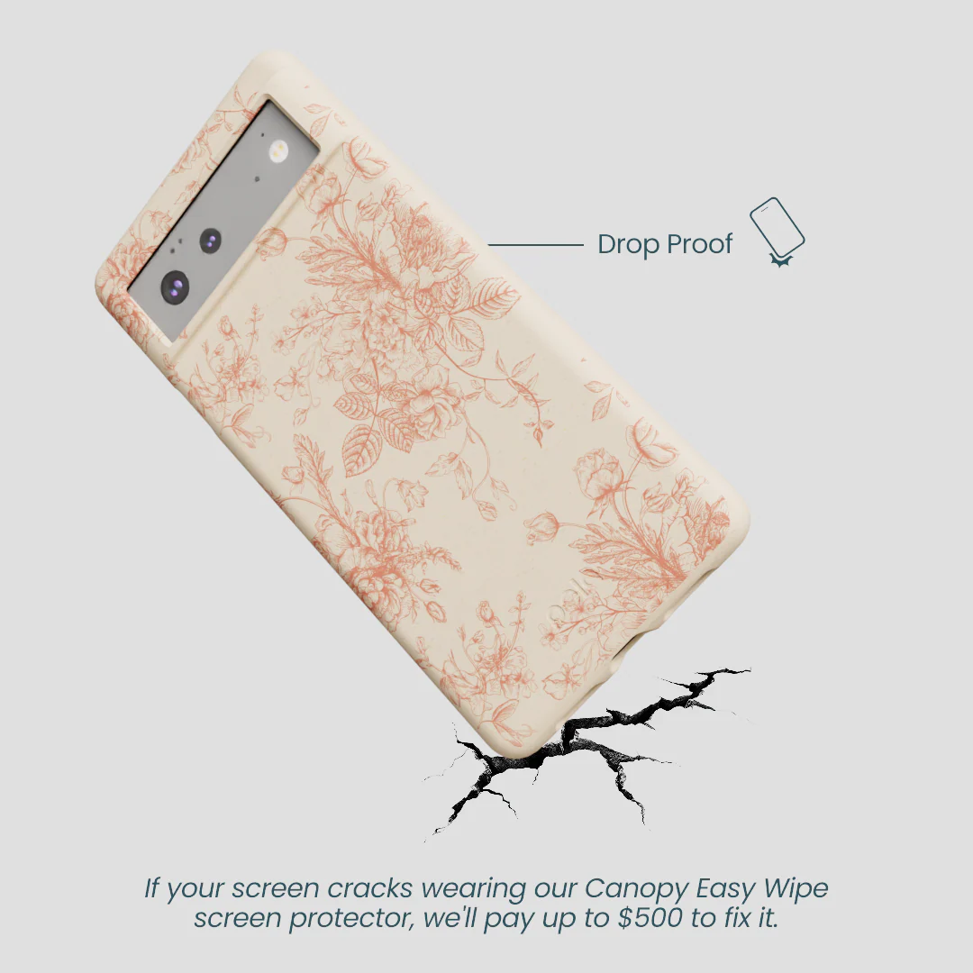 Seashell Rococo Bouquets Google Pixel 6a Case - Image 5