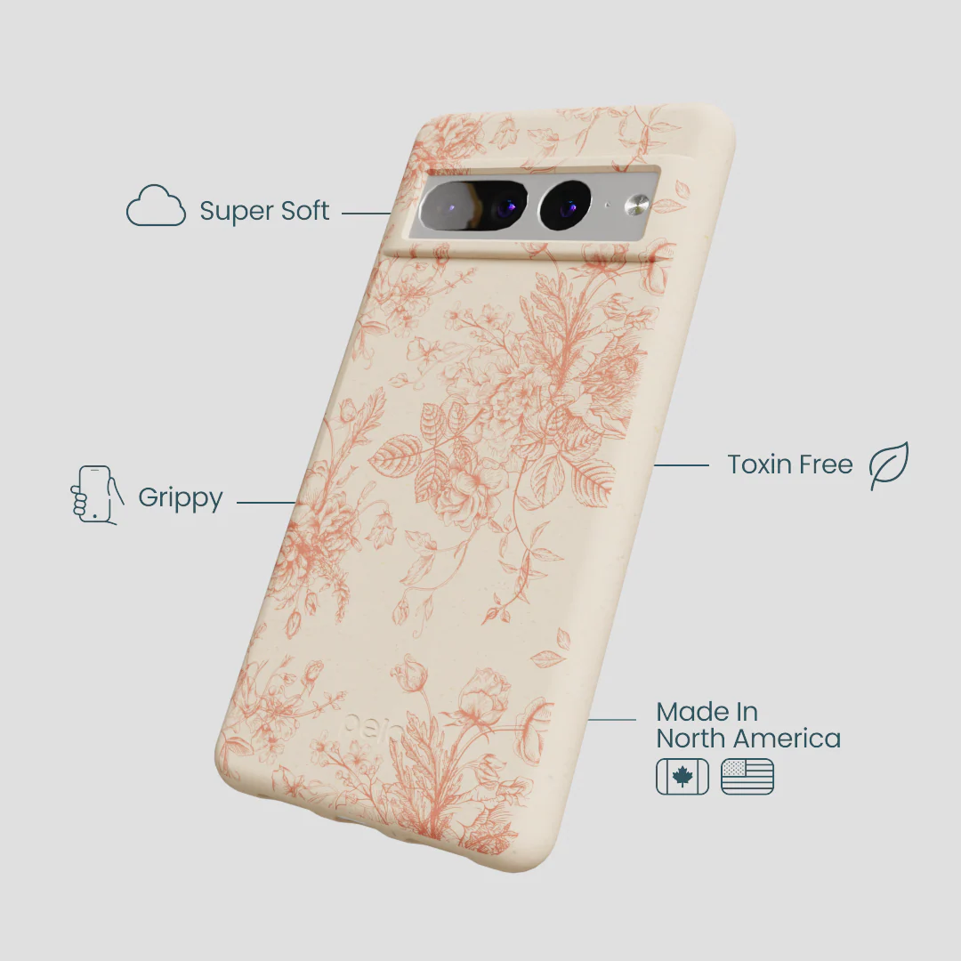 Seashell Rococo Bouquets Google Pixel 7 Pro Case - Image 4