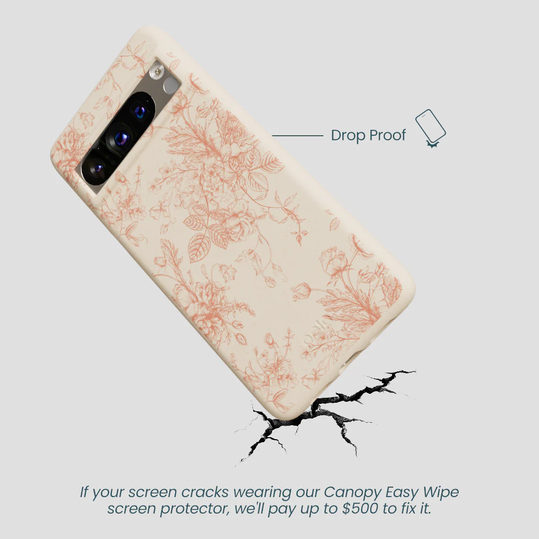 Seashell Rococo Bouquets Google Pixel 8 Pro Case - Image 5