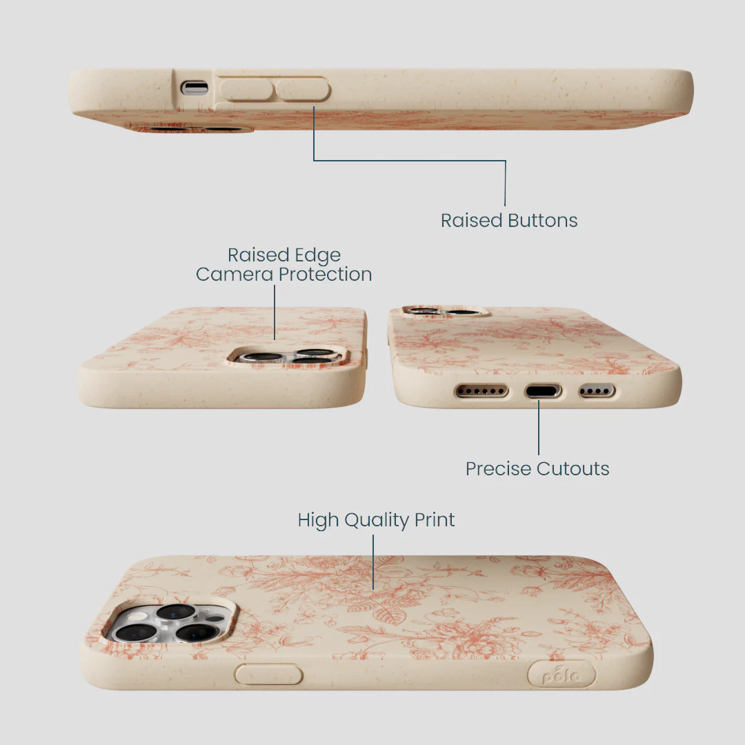Seashell Rococo Bouquets iPhone 12 Pro Max Case - Image 3
