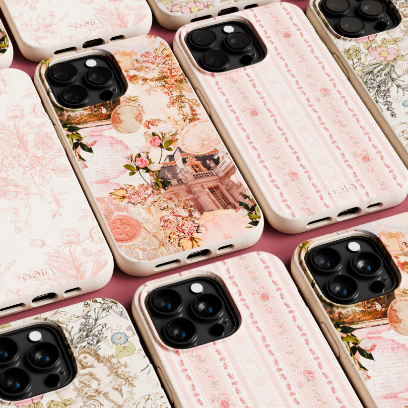 Seashell Rococo Bouquets iPhone 13 Mini Case - Image 10