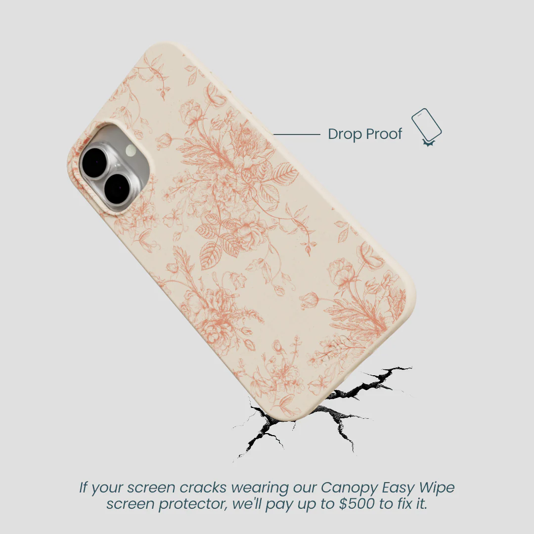 Seashell Rococo Bouquets iPhone 16 Plus Case - Image 5