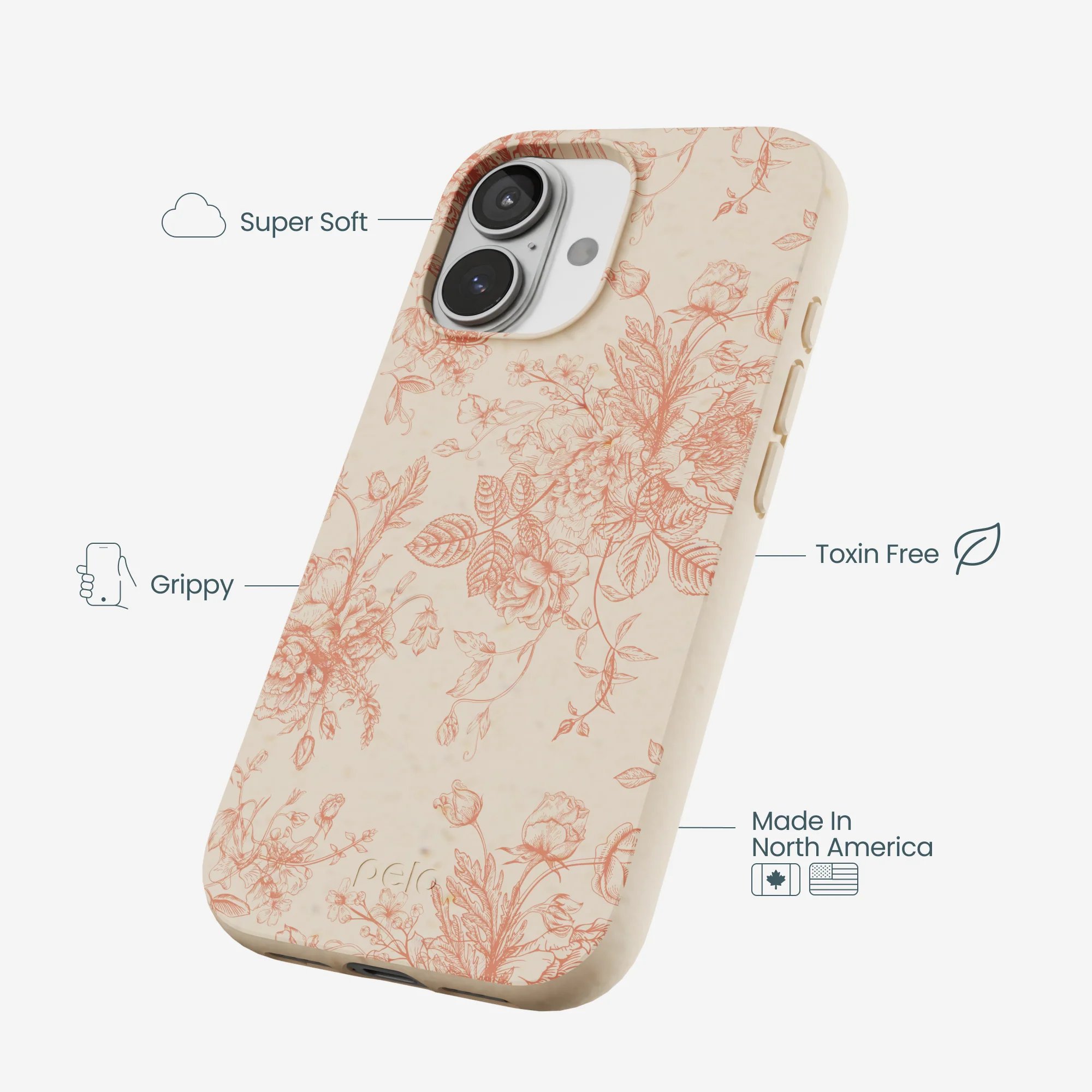 Seashell Rococo Bouquets iPhone 17 Case - Image 4