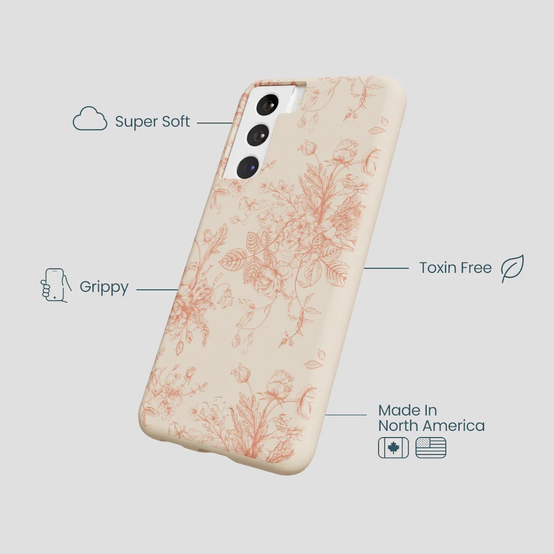 Seashell Rococo Bouquets Samsung Galaxy S21 Case - Image 4