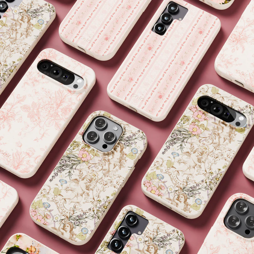 Seashell Rococo Bouquets Samsung Galaxy S22 Case - Image 9
