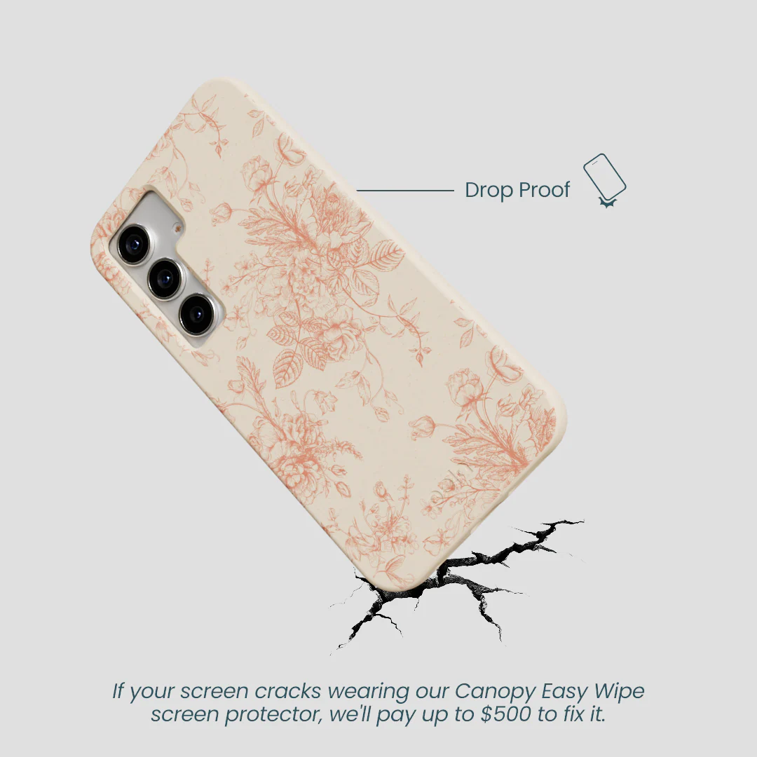 Seashell Rococo Bouquets Samsung Galaxy S25 Case - Image 5
