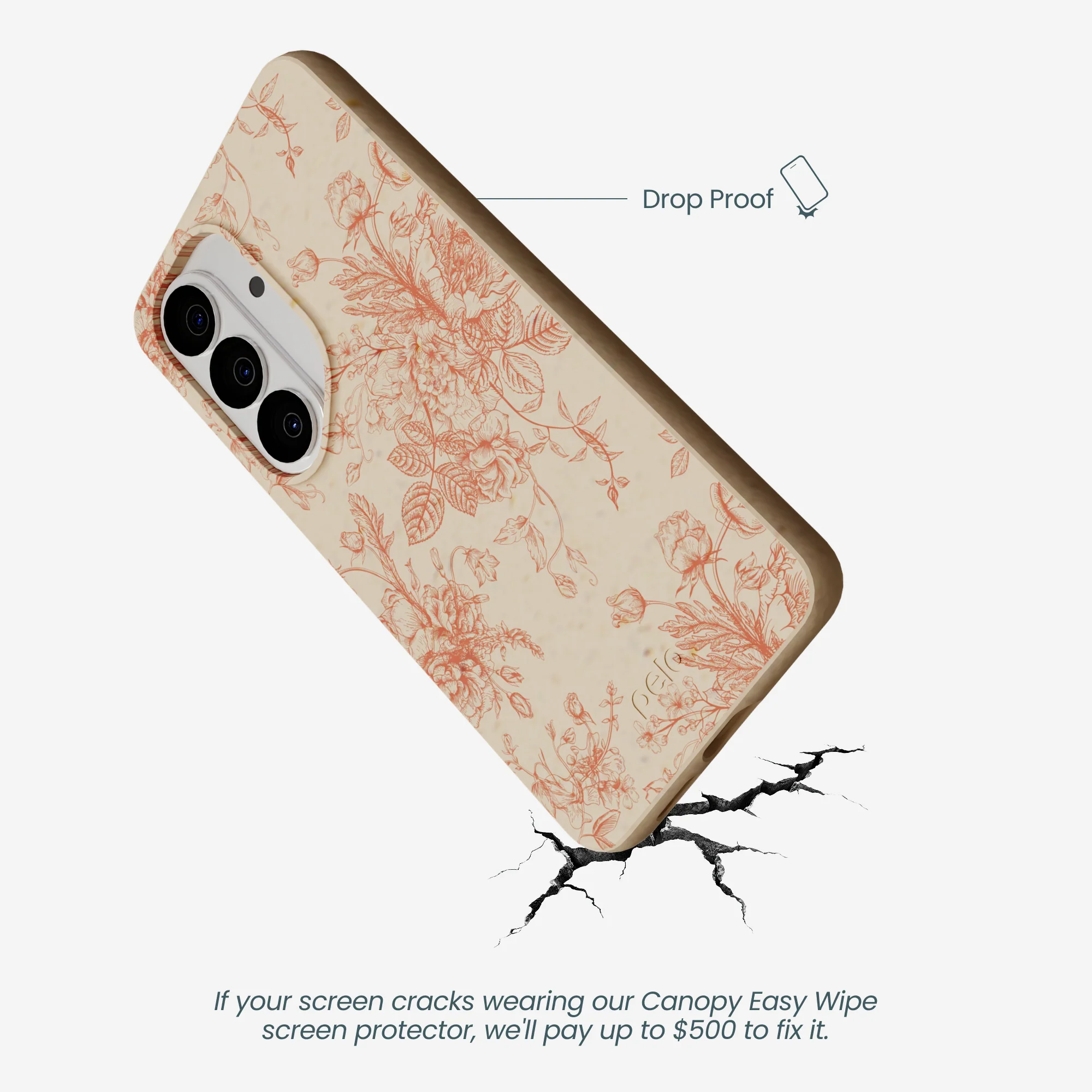 Seashell Rococo Bouquets Samsung Galaxy S26 Case - Image 5