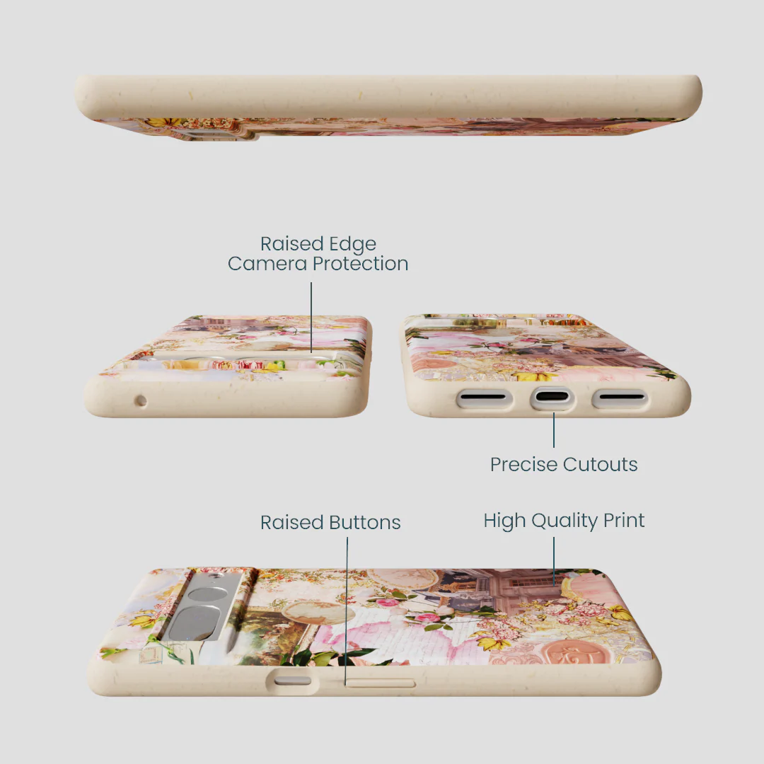 Seashell Rococo Romance Google Pixel 7 Pro Case - Image 3