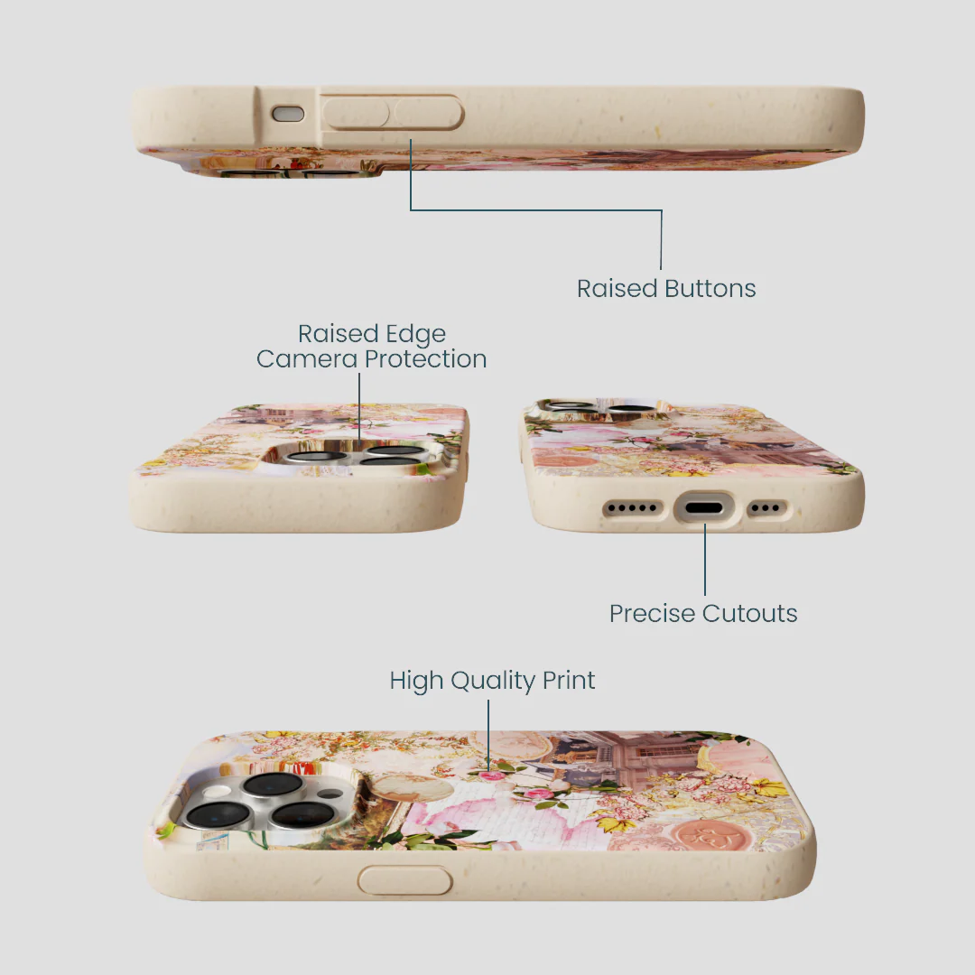Seashell Rococo Romance iPhone 14 Pro Case - Image 3