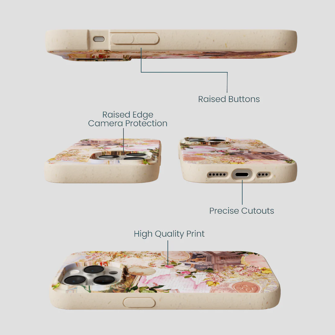 Seashell Rococo Romance iPhone 15 Pro Case - Image 3