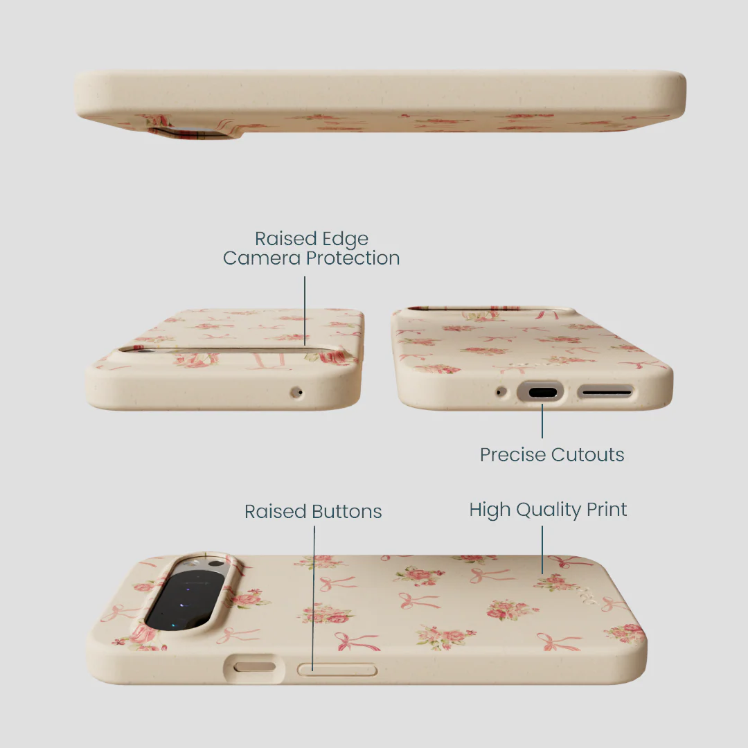 Seashell Roses and Bows Google Pixel 9 Pro XL Case - Image 3