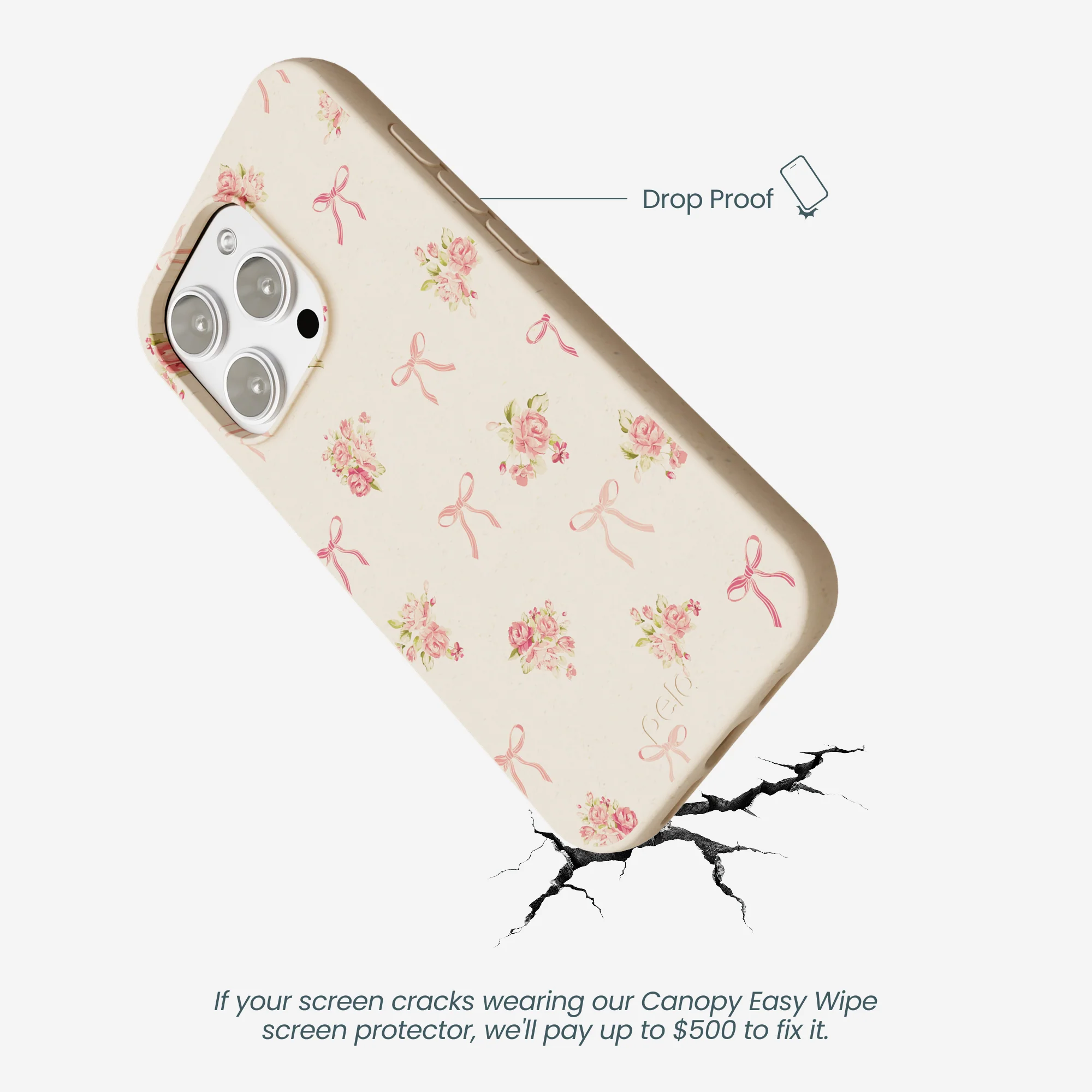 Seashell Roses and Bows iPhone 16 Pro Max Case - Image 5