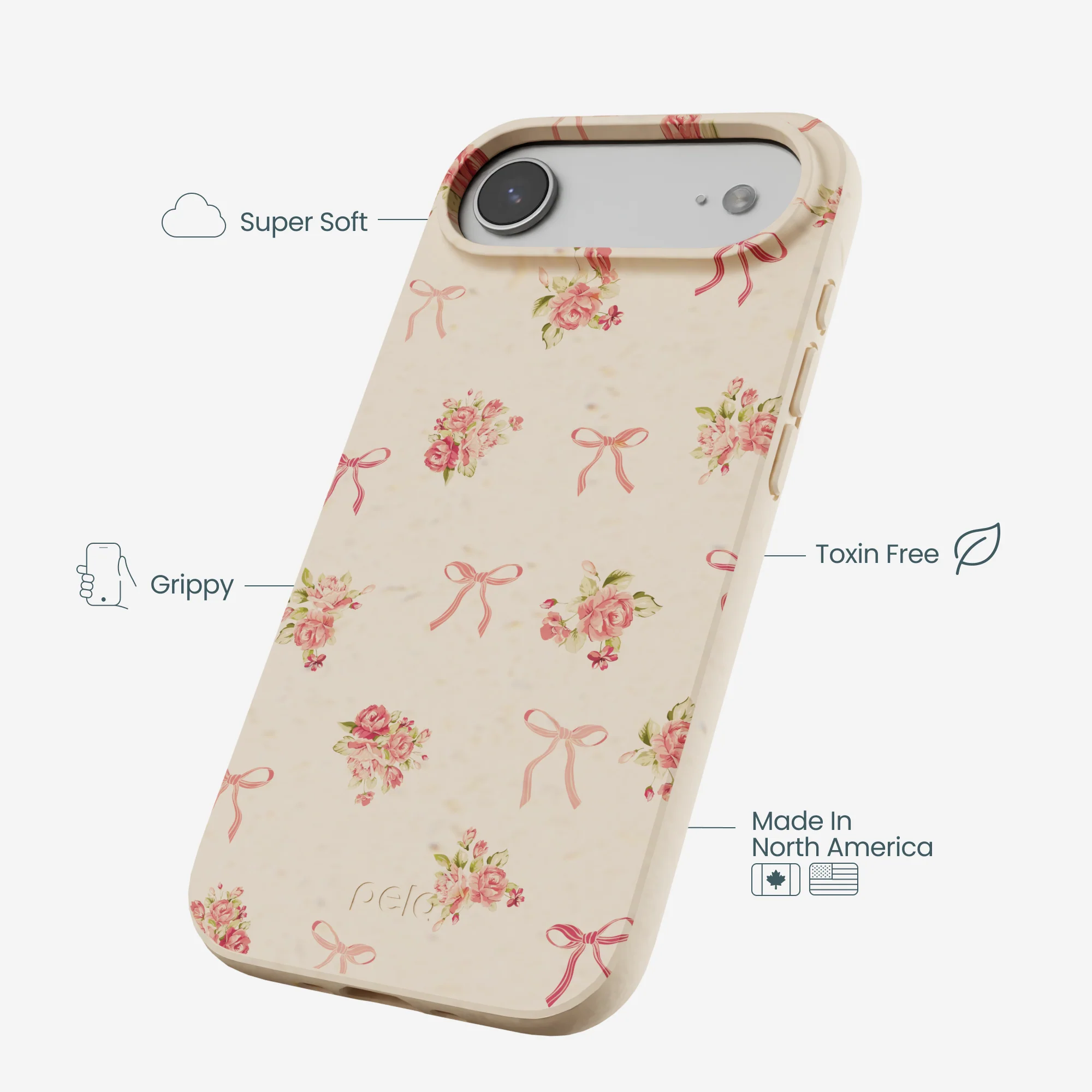 Seashell Roses and Bows iPhone Air Case - Image 4