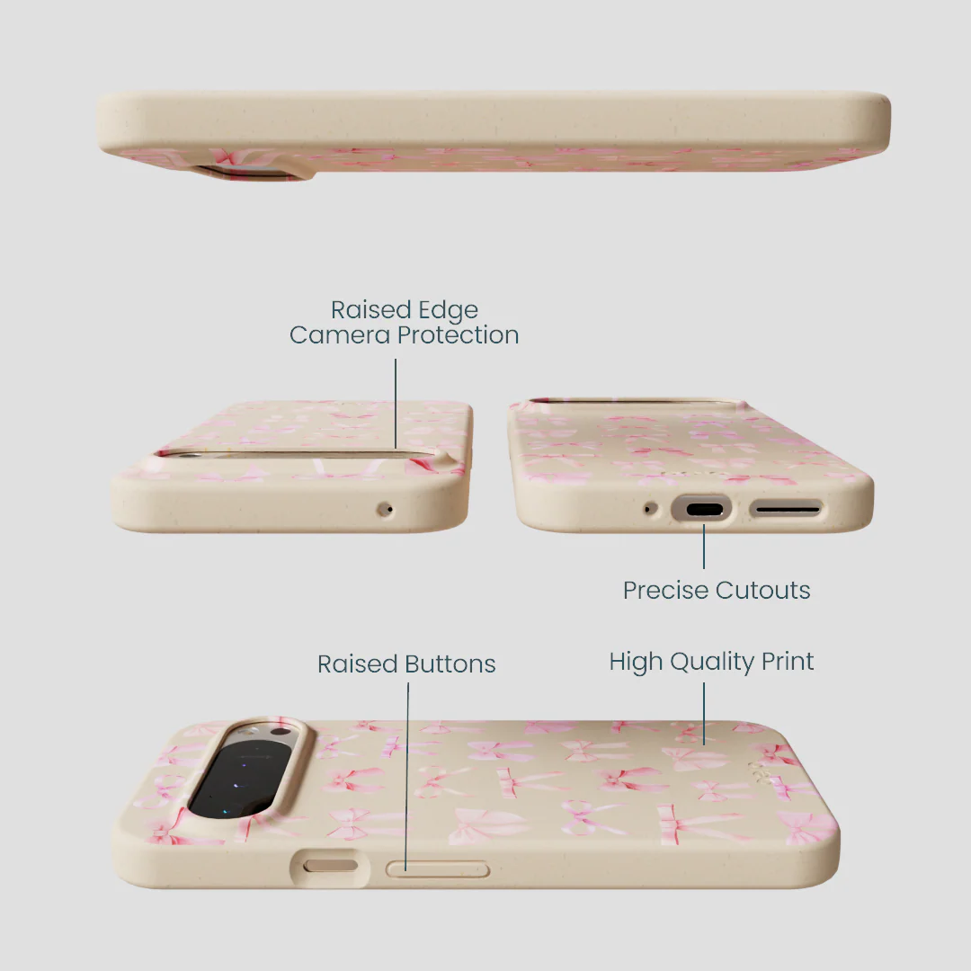 Seashell Rosy Bows Google Pixel 9 Pro XL Case - Image 3