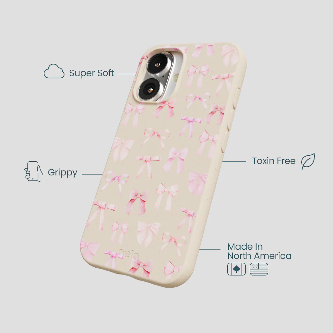 Seashell Rosy Bows iPhone 16 Case - Image 4
