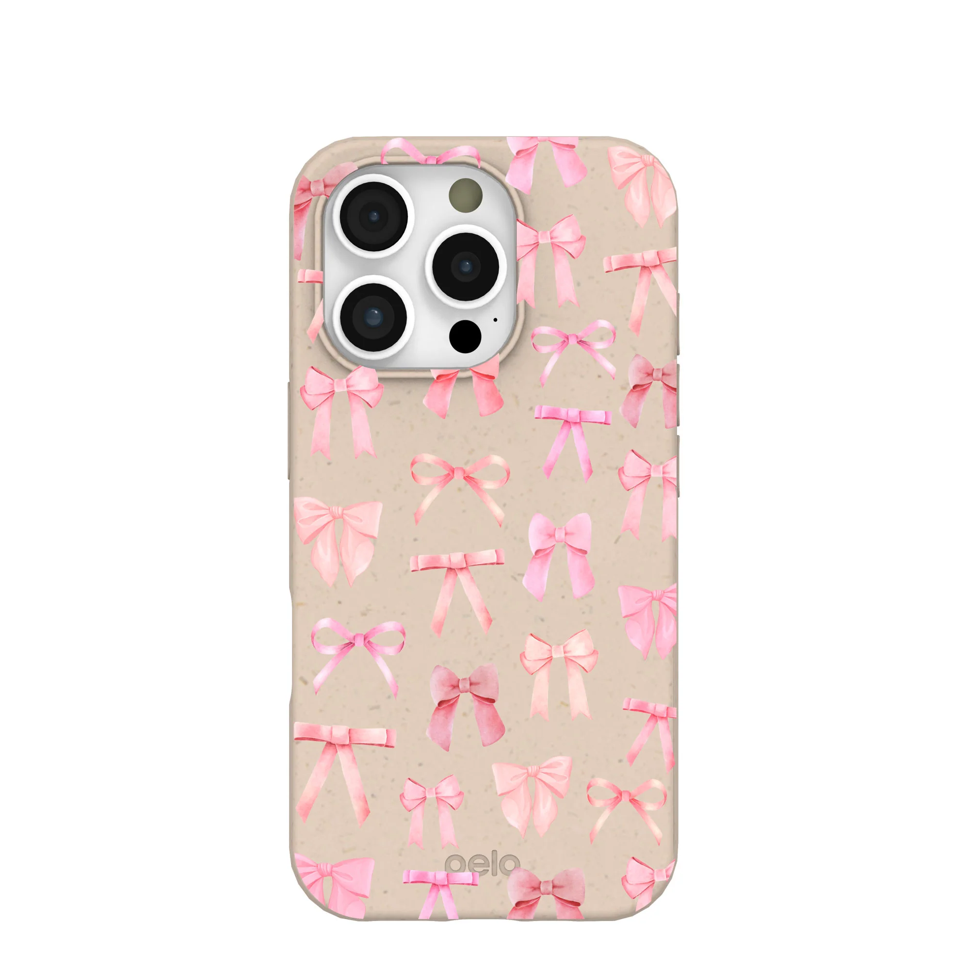 Seashell Rosy Bows iPhone 16 Pro Case