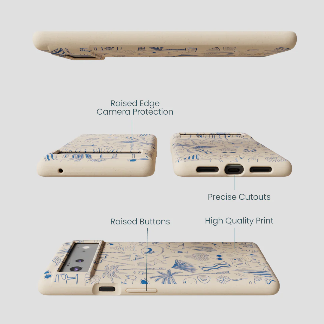 Seashell Salted Ink Google Pixel 6a Case - Image 3