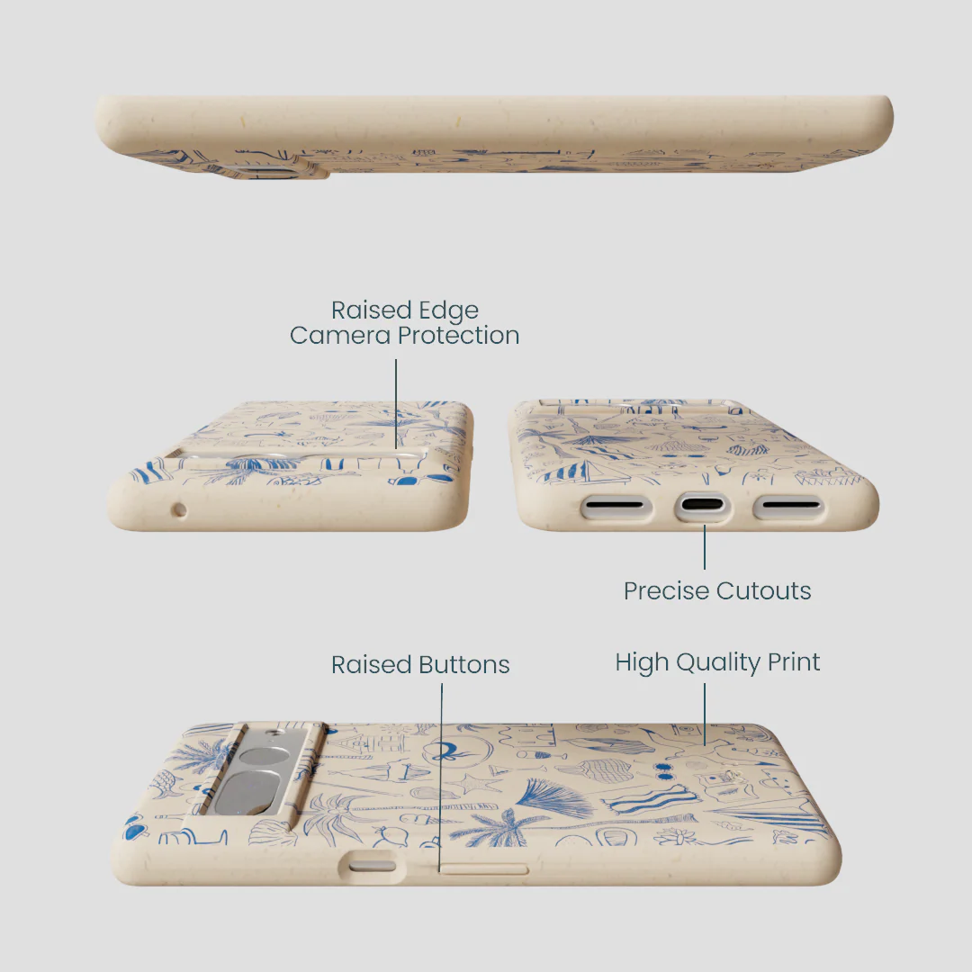 Seashell Salted Ink Google Pixel 7 Pro Case - Image 3