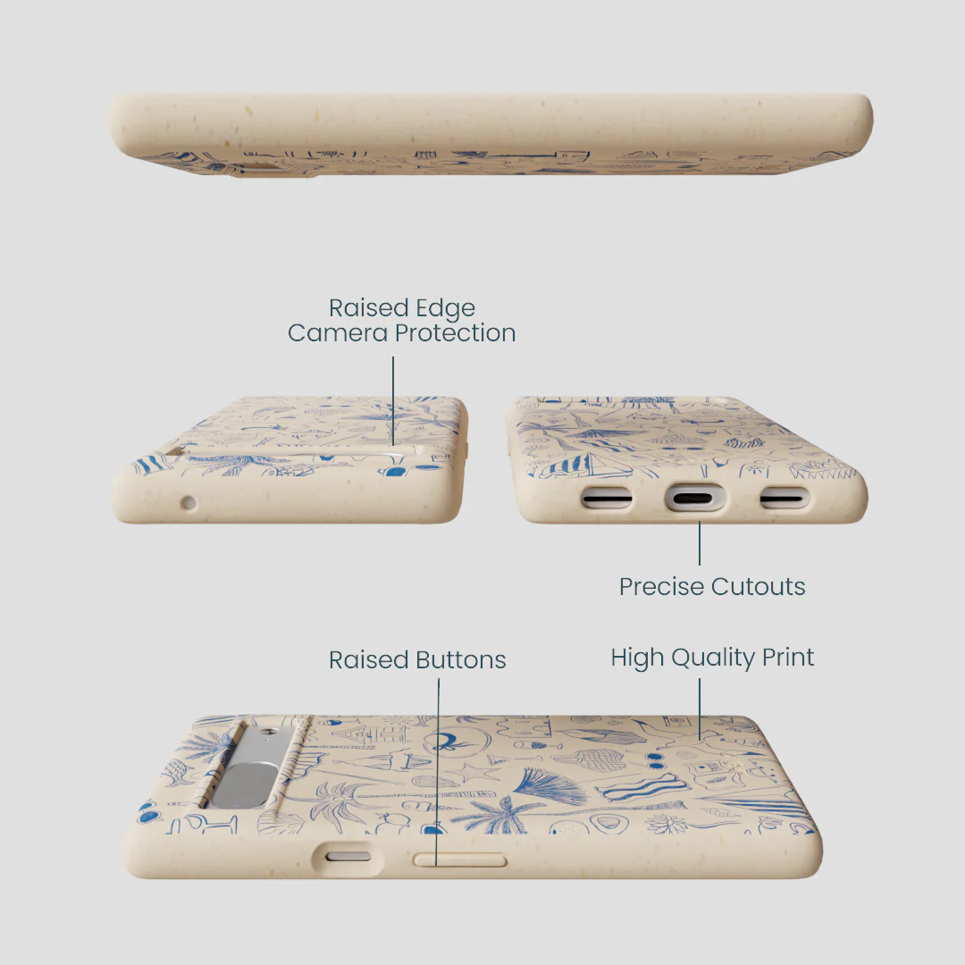 Seashell Salted Ink Google Pixel 7a Case - Image 3